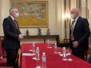 Sastanak direktora NSZ Zorana Martinovića i gradonačelnika Beograda Zorana Radojičića